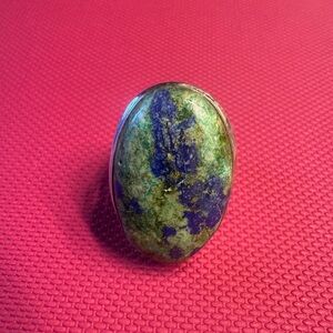 Elegant Azurite Stone Ring